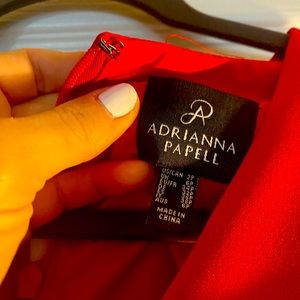 Adrianna Papell Red Dress size 2P